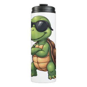 Dabbing Sea Turtle Animal Lover Save The Turtles ( Thermal Tumbler