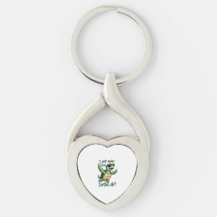 Dabbing Sea Turtle I Just Really Love Turtles Ok_  Keychain