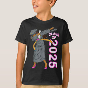 Dabbing Senior Cl Of 2025 Graduation Gift Black Wo T-Shirt