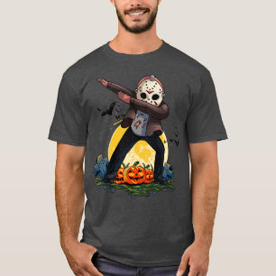 Dabbing Serial Killer Mask Halloween T-Shirt