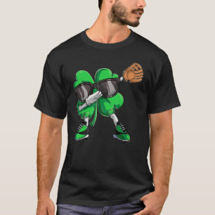Dabbing Shamrock Baseball Shirt, St Patricks Day M T-Shirt