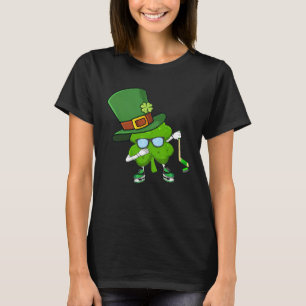 Dabbing Shamrock HOCKEY St Patricks Day Men Women  T-Shirt