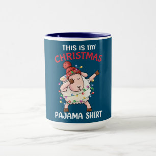 Dabbing Sheep This Is My Christmas Pajama Xmas Mug