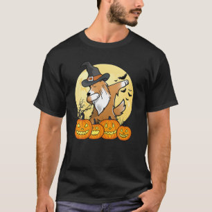 Dabbing Shetland Sheepdog Dab Dance Halloween Dog T-Shirt