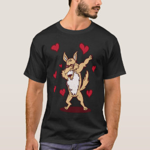 Dabbing Siberian Husky Heart Valentine's Day Dab D T-Shirt