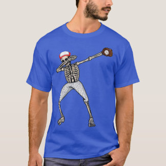 Dabbing Skeleton Baseball Funny Dab Boys Men Kids T-Shirt