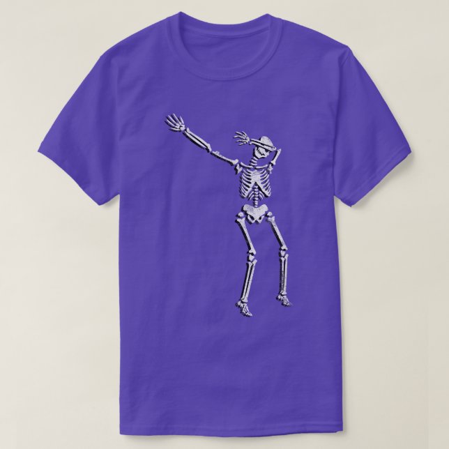 Dabbing Skeleton Cinco de Mayo T Shirt Dancing Ske (Design Front)