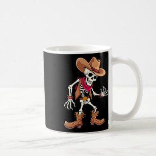 Dabbing Skeleton Cowboy Halloween Costume Kids Boy Coffee Mug