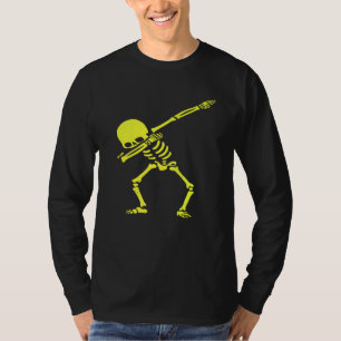 Dabbing Skeleton Halloween Radioactive Skeleton Co T-Shirt