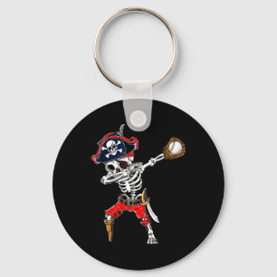 Dabbing Skeleton Pirate And Sell Ll Halloween Cost Keychain