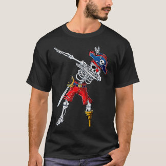 Dabbing Skeleton Pirate  Kids Jolly Roger Boys Sku T-Shirt
