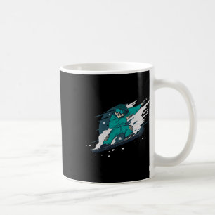 Dabbing Skeleton Snowboarder Snowboard Snowboardin Coffee Mug
