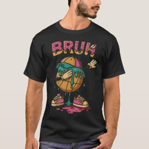 Dabbing Sketll Drip Bruh Sketll Drip Ice+cream Ck T-Shirt