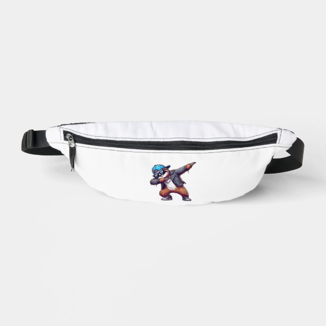 Dabbing Sloth T-Shirt Fanny Pack (Front)