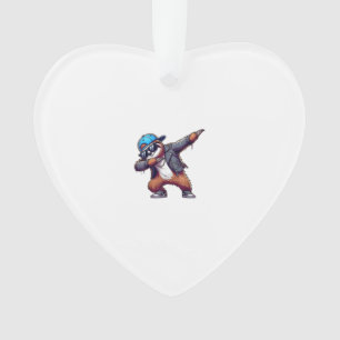 Dabbing Sloth T-Shirt Ornament