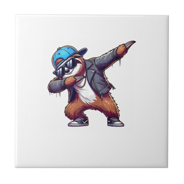 Dabbing Sloth T-Shirt Tile (Front)