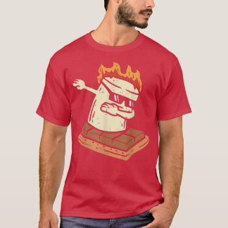 Dabbing Smore Marshmallow Cute Dab Dance Camping C T-Shirt