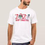 Dabbing Snowman Christmas Santa Mask Merry Christm T-Shirt<br><div class="desc">Dabbing Snowman Christmas Santa Mask Merry Christm</div>