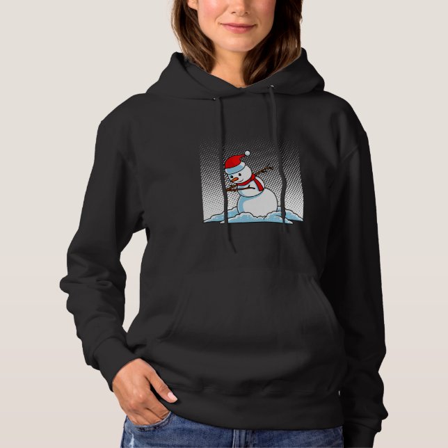 Dabbing snowman hoodie (Front)