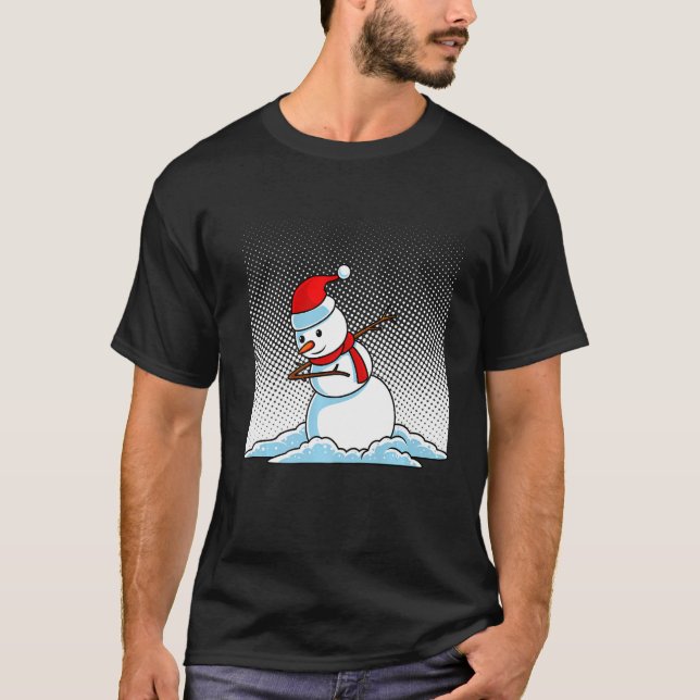 Dabbing snowman Premium T-Shirt (Front)
