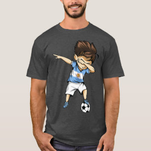 Dabbing Soccer Argentina Jersey  - Argentinian Foo T-Shirt