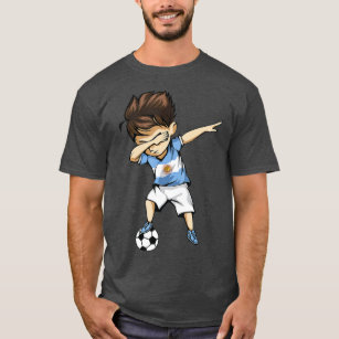 Dabbing Soccer Argentina Jersey - Argentinian Foot T-Shirt