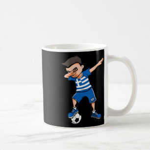 Dabbing Soccer Boy Greece Jersey Greek Footll Love Coffee Mug