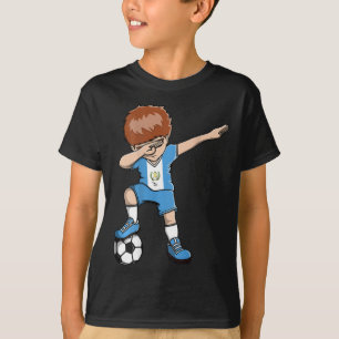 Dabbing Soccer Boy Guatemala Jersey Guatemalan Foo T-Shirt