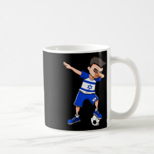 Dabbing Soccer Boy - Israel Jersey Israeli Footll Coffee Mug