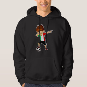 Dabbing Soccer Boy Italy Men Women Kids Italy Fan Hoodie