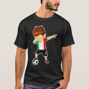 Dabbing Soccer Boy Italy Men Women Kids Italy Fan T-Shirt