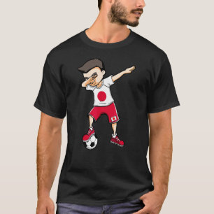 Dabbing Soccer Boy Japan Football Fans Jersey Japa T-Shirt