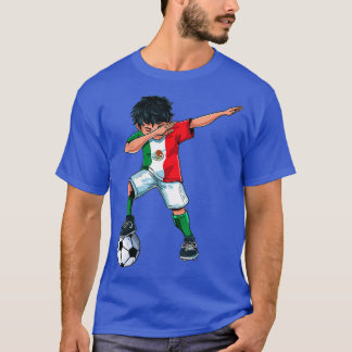 Dabbing Soccer Boy Mexico - Mexican Football Gift T-Shirt