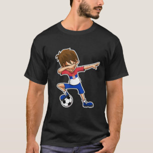 Dabbing Soccer Boy Serbia Shirt Serbian Flag Jerse