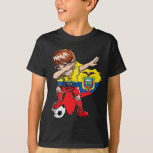 Dabbing Soccer Colombia Jersey Boy Colombian Boys T-Shirt