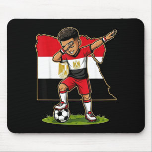 Dabbing Soccer Egypt Jersey Boy Egyptians Boys Mouse Pad