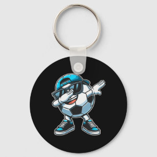 Dabbing Soccer Ll Boys Player Keychain