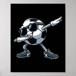Dabbing Soccer Ll Funny Soccer Men Boys Kids Poster