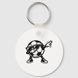 Dabbing Soccer Ll Funny Sport Player Dab Dance Foo Keychain