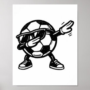 Dabbing Soccer Ll Funny Sport Player Dab Dance Foo Poster