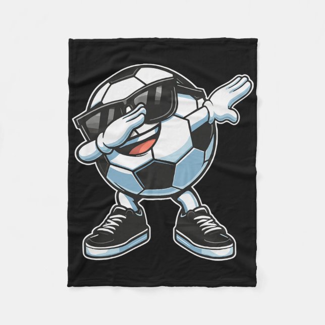 Dabbing Soccer Ll Player _2  Fleece Blanket (Front)