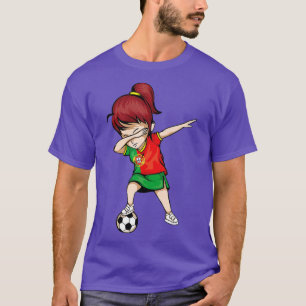 Dabbing Soccer Portugal Jersey Portuguese Football T-Shirt