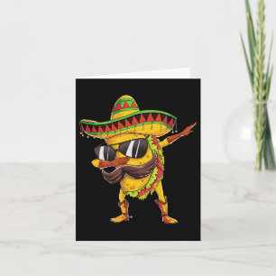 Dabbing Taco Cinco De Mayo Boys Men Mexican Food S Card