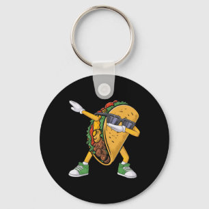 Dabbing Taco Cinco De Mayo Funny Boys Men Mexican  Keychain