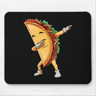 Dabbing Taco Cinco De Mayo Funny Kids Boys Mexican Mouse Pad