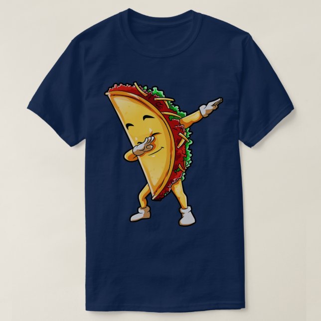 Dabbing Taco Cinco de Mayo Funny Kids Boys Mexican T-Shirt (Design Front)