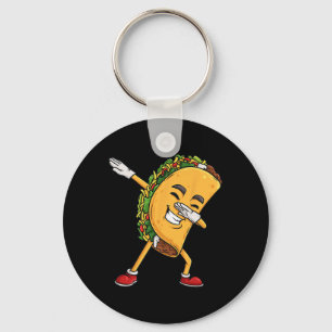 Dabbing Taco Cinco De Mayo Funny Mexican Dab Boys  Keychain