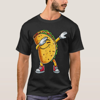 Dabbing Taco Cinco De Mayo Funny Mexican Food Boys T-Shirt