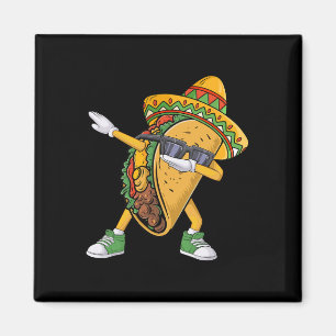 Dabbing Taco Cinco De Mayo Funny Mexican Food Dab  Magnet