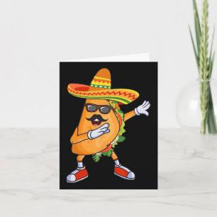 Dabbing Taco Funny Cinco De Mayo Mexican Party Card